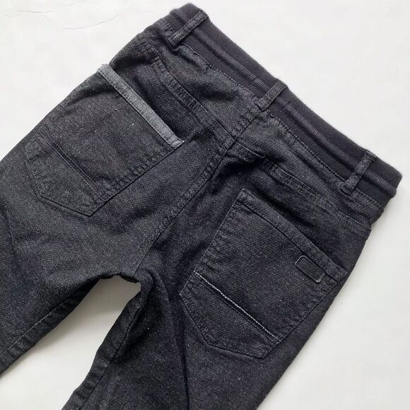 Zara boys black skinny pull up jeans EUC 9Y - Picture 6 of 6